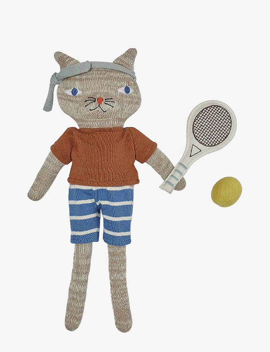 OYOY MINI - Polly Cat Tennis Doll - kuscheltiere - light brown melange - 1