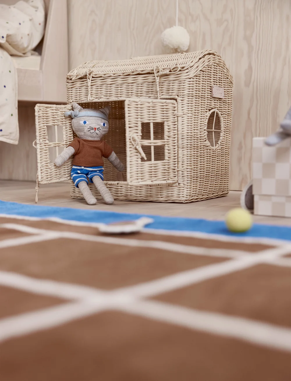 OYOY MINI - Polly Cat Tennis Doll - mjukisdjur - light brown melange - 0