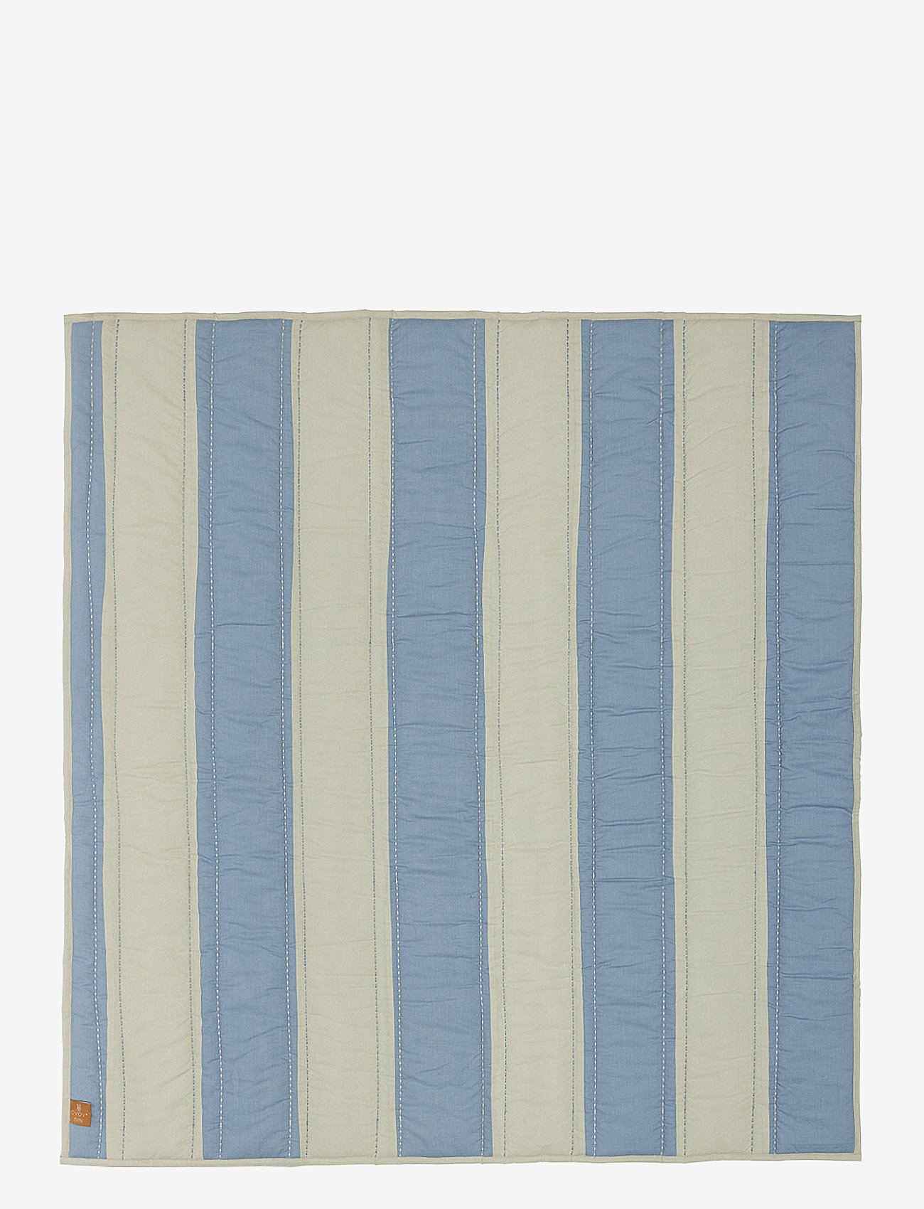 OYOY MINI - Striped Quilted Blanket - tæpper - blue / clay - 1