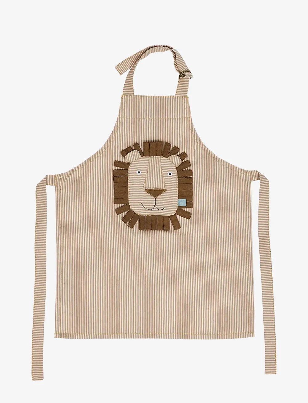 OYOY MINI - Striped Denim Lion Apron - põlled - caramel - 1