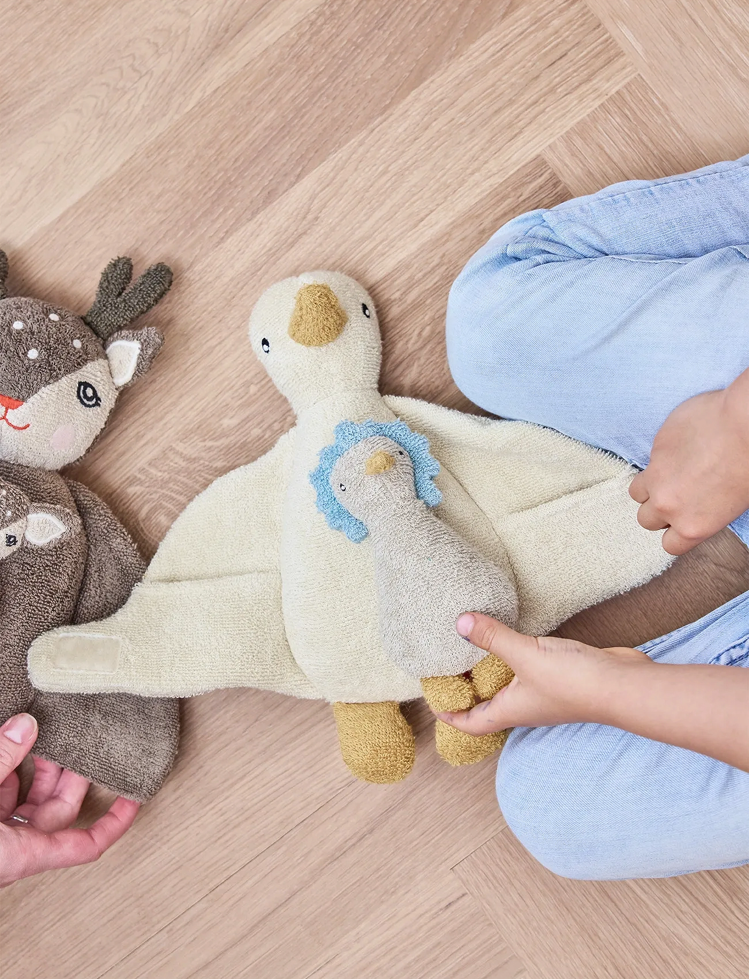 OYOY MINI Dora & Baby Dolli Duck, One Size, Beige, Soft Legetøj > Stuffed Animals, Børn