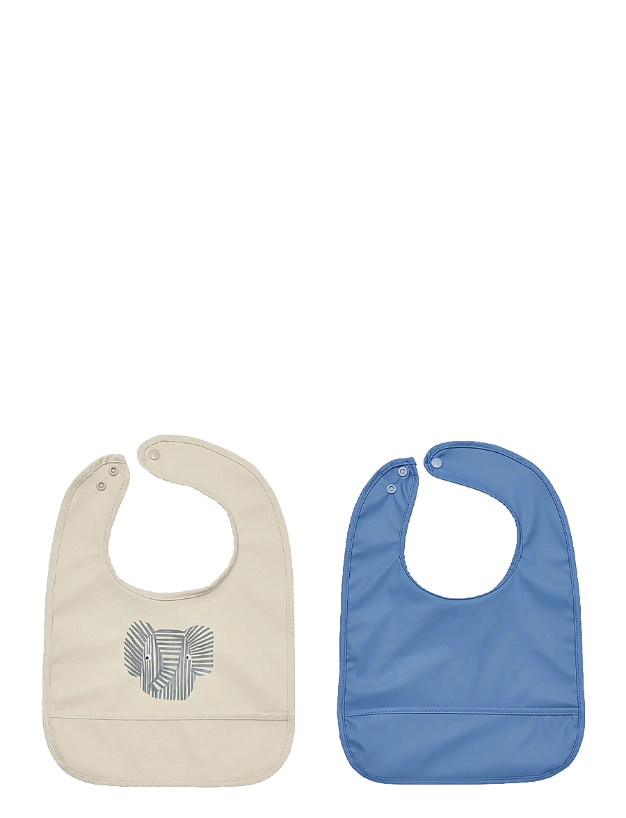 OYOY MINI - Erik Elephant Bib - Pack of 2 - sleeveless bibs - beige - 1
