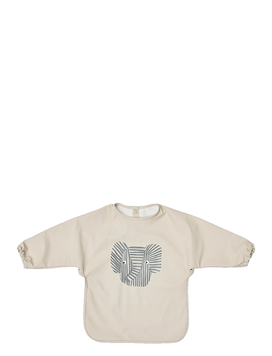 OYOY MINI - Erik Elephant Cape Bib - bavoir à manches longues - beige - 1