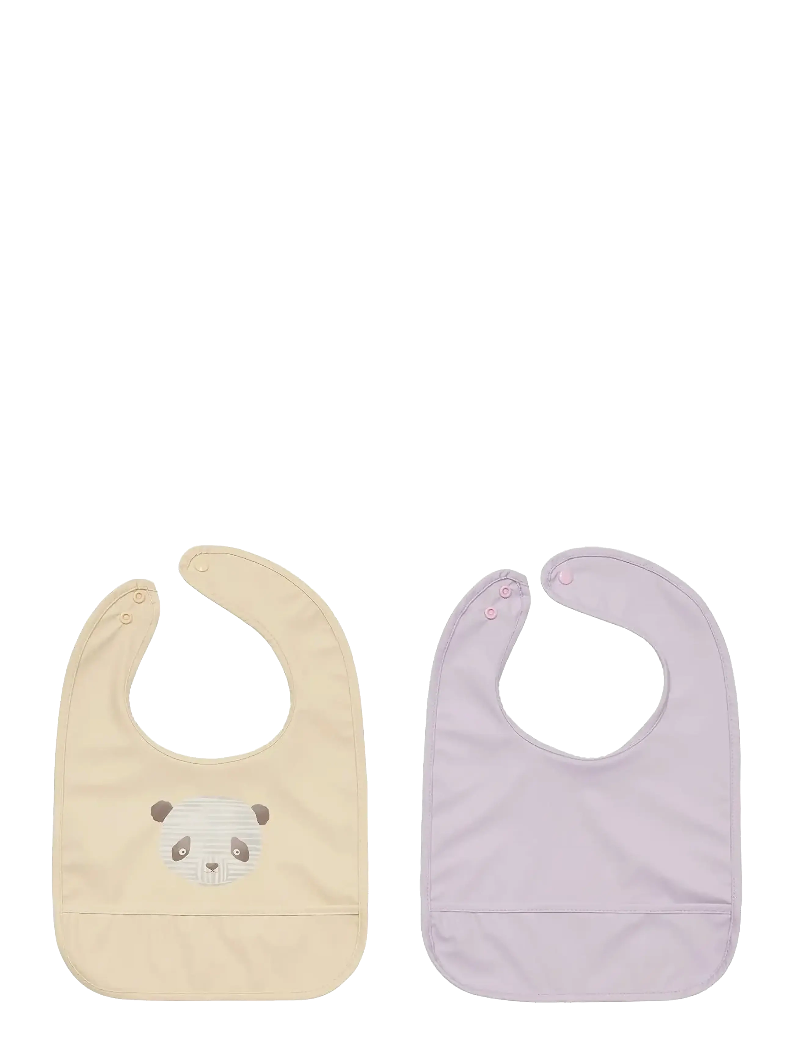 OYOY MINI Lun Lun Panda Bib - Pack Of 2 Beige - One Size - Kinder