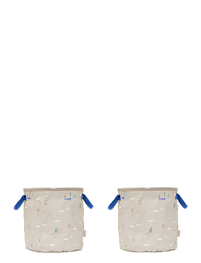 OYOY MINI Foxy Storage Basket Medium - Set of 2 - OYOY MINI - BEIGE / beige