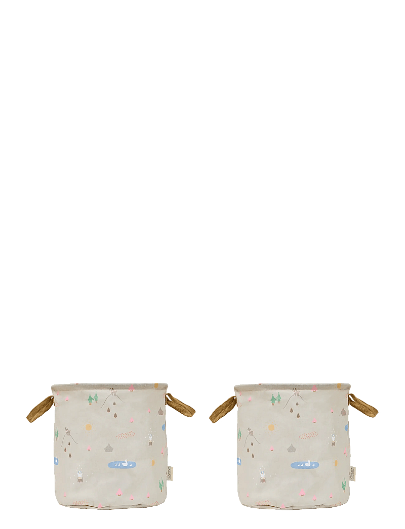 OYOY MINI - Deer & Duck Storage Basket Medium - Set of 2 - aufbewahrungskörbe - beige - 0