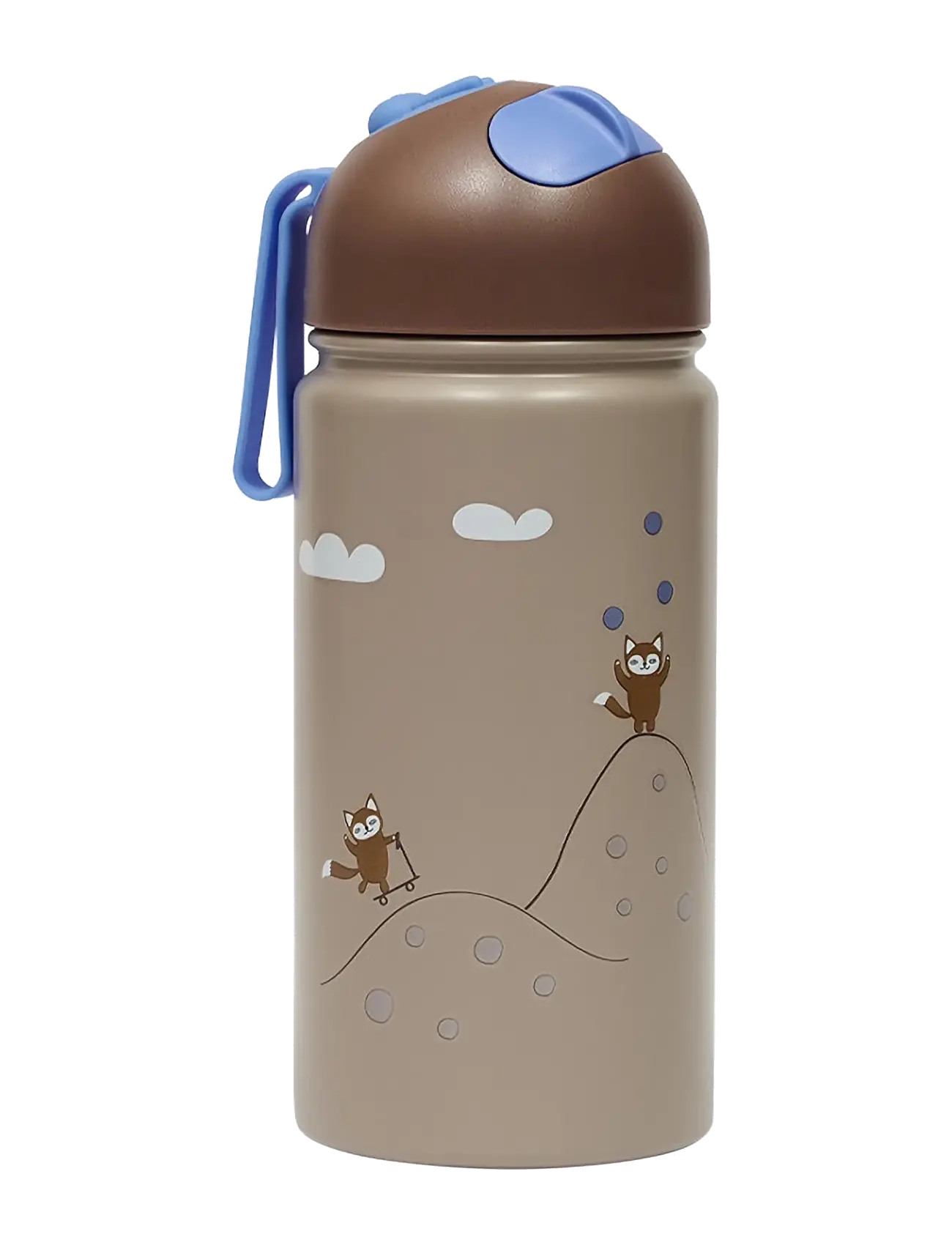 OYOY MINI - Friends in the Forest Bottle  360ml - vandflasker - blue - 2