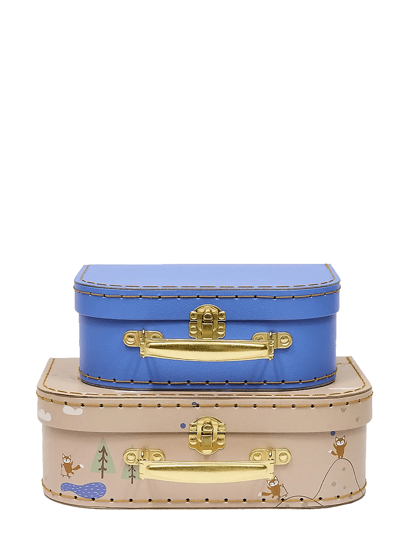 OYOY MINI - Mini Suitcase Friends in the forest Fox - Set of 2 - opbevaringskurve - beige - 1