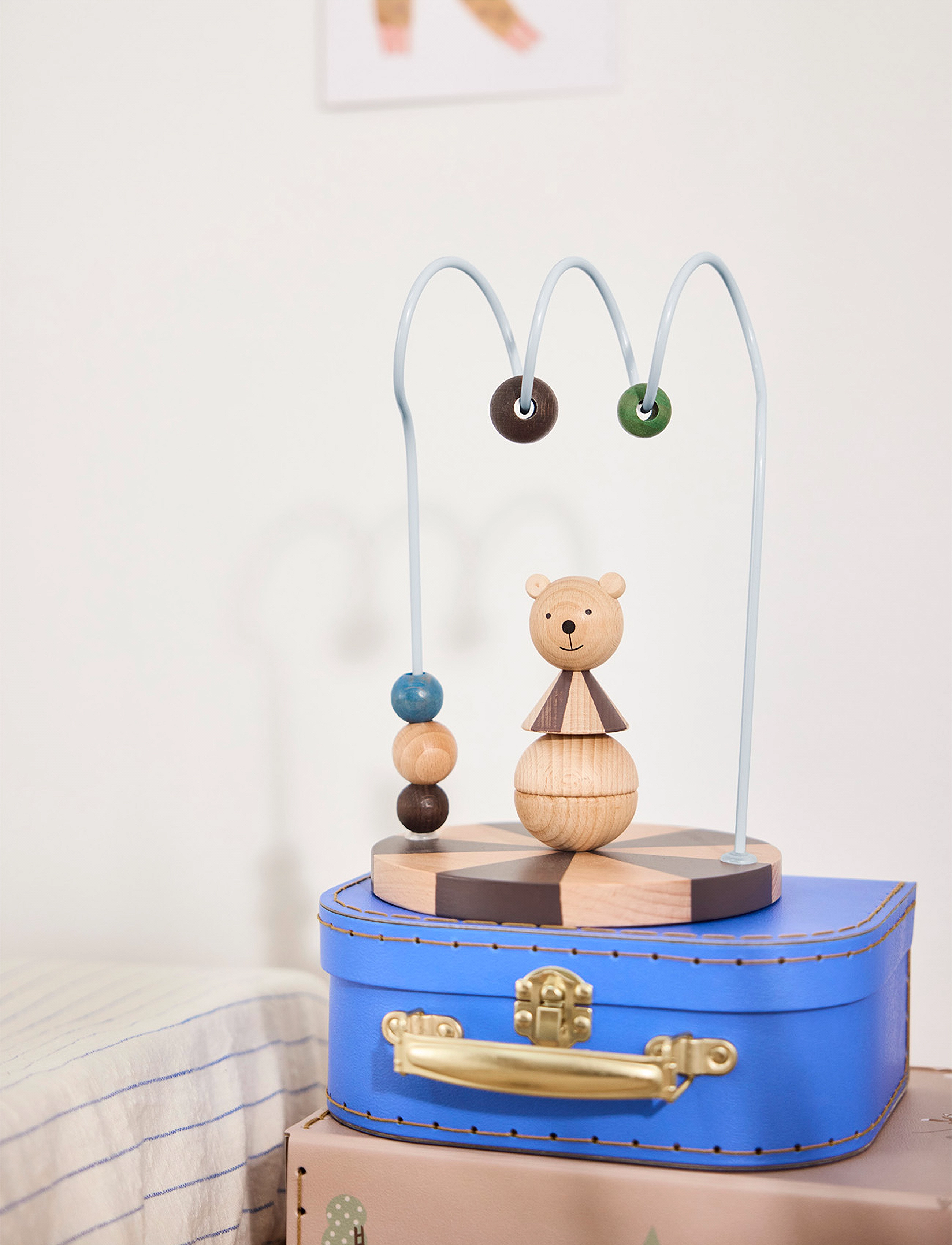 OYOY MINI Mini Suitcase Friends In The Forest Fox - Set Of 2, One Size, Beige, Opbevaring > Opbevaringskurve, Børn