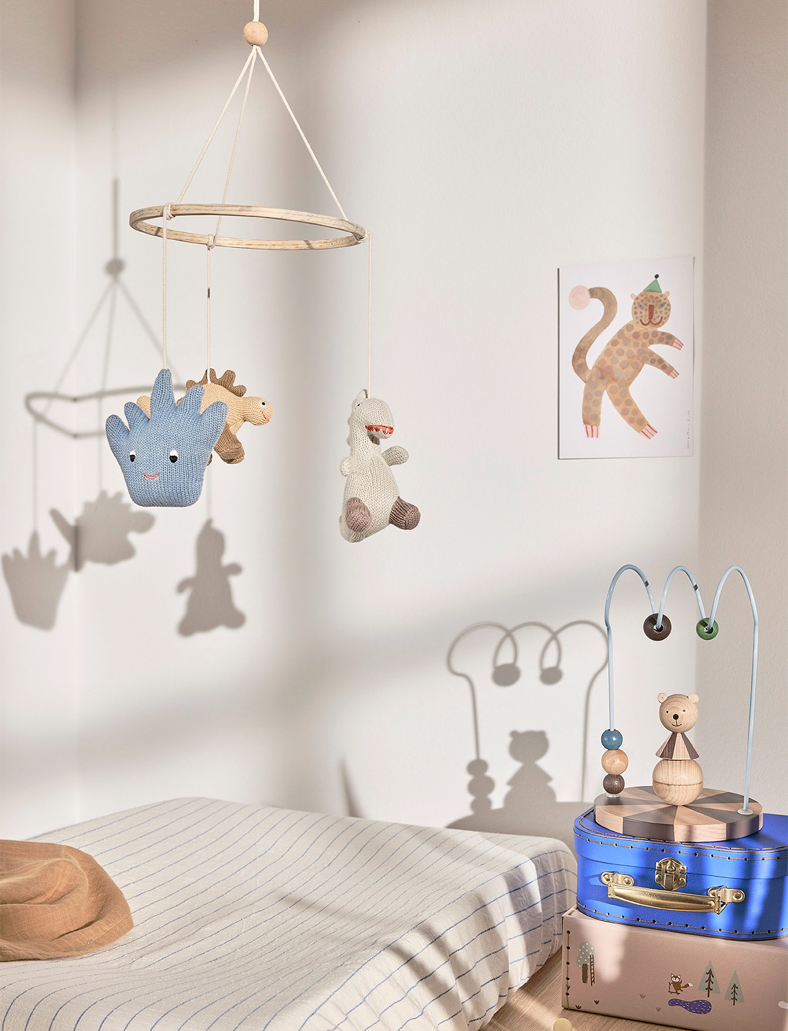OYOY MINI - Mini Suitcase Friends in the forest Fox - Set of 2 - opbevaringskurve - beige - 2