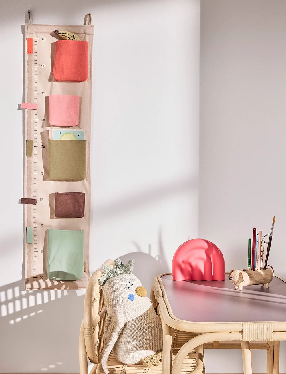 OYOY MINI - Saga Growth Chart Storage - wand-deko - rose - 3