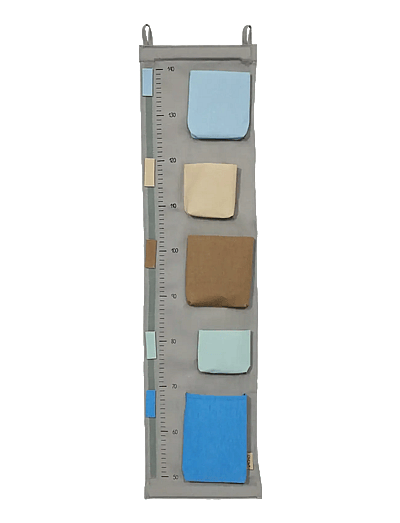 OYOY MINI Saga Growth Chart Storage - OYOY MINI - CLAY / blue
