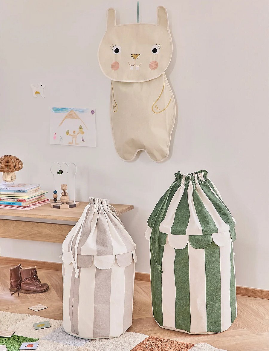 OYOY MINI - Saga basket - Set of 2 - aufbewahrungskörbe - clay,green - 0