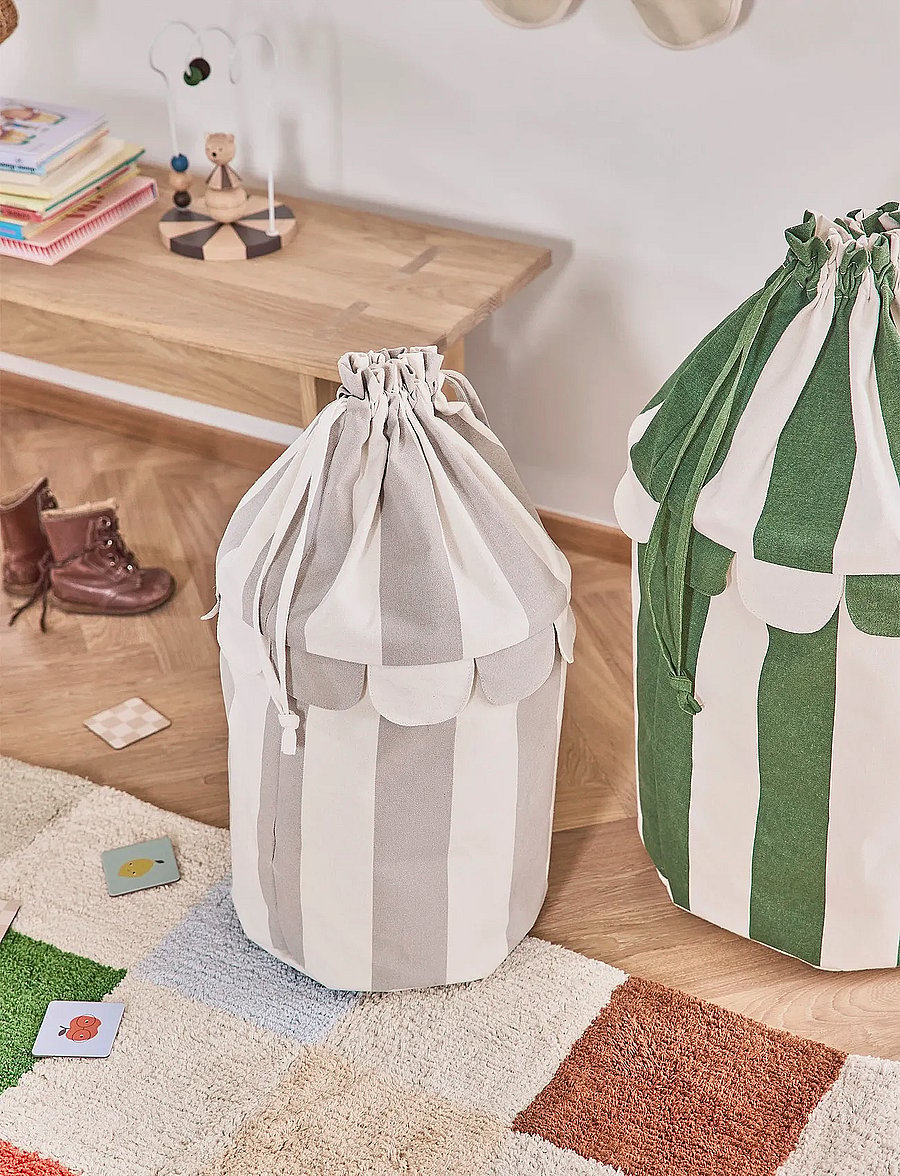 OYOY MINI - Saga basket - Set of 2 - aufbewahrungskörbe - clay,green - 2