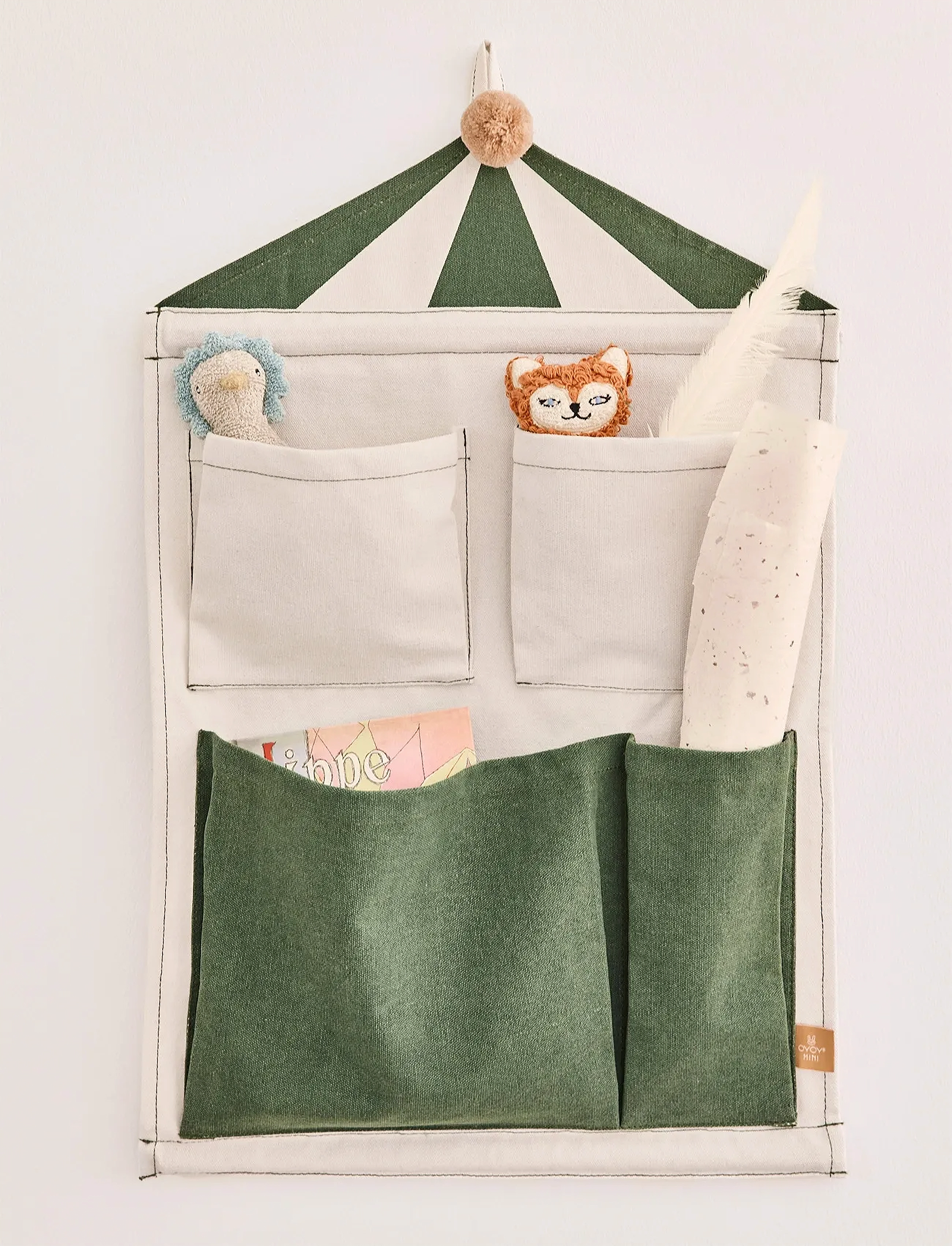 OYOY MINI - Circus Wall Storage 2 - konksud ja riputid - clay,green - 3