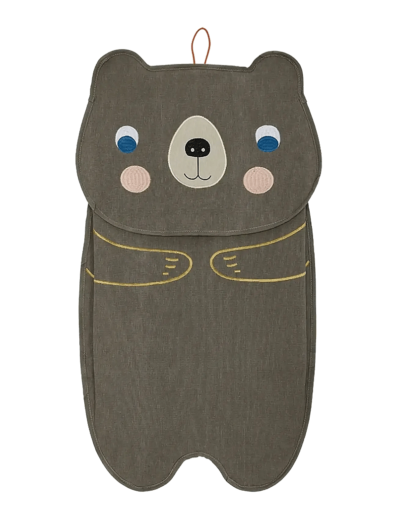 OYOY MINI - Darling Bear Wall Storage - storage baskets - brown - 1
