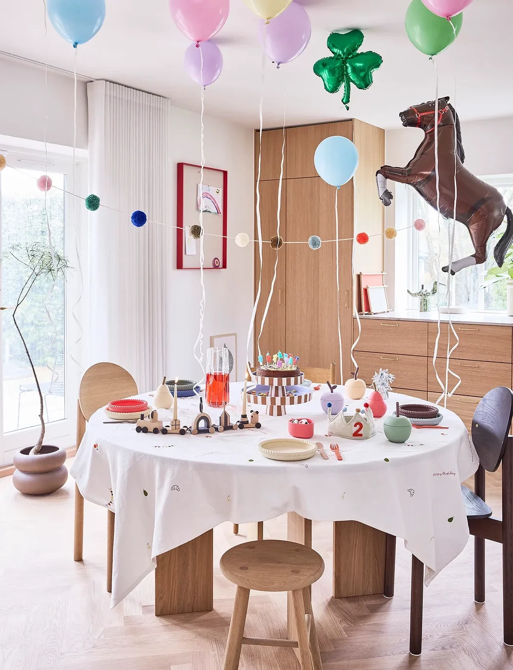 OYOY MINI - Otti Birthday Train - festtilbehør - nature - 1