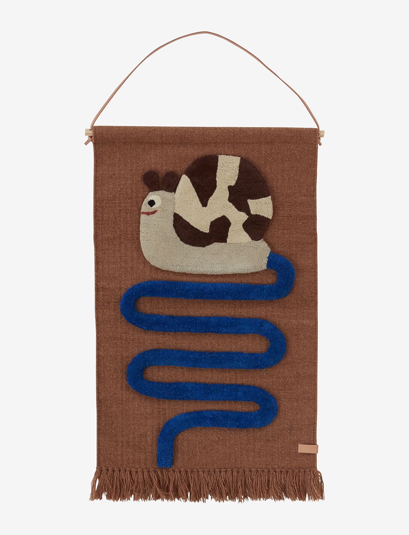 OYOY MINI Sally Snail On The Way Wall Rug - Einrichtung - OPTIC BLUE / multi