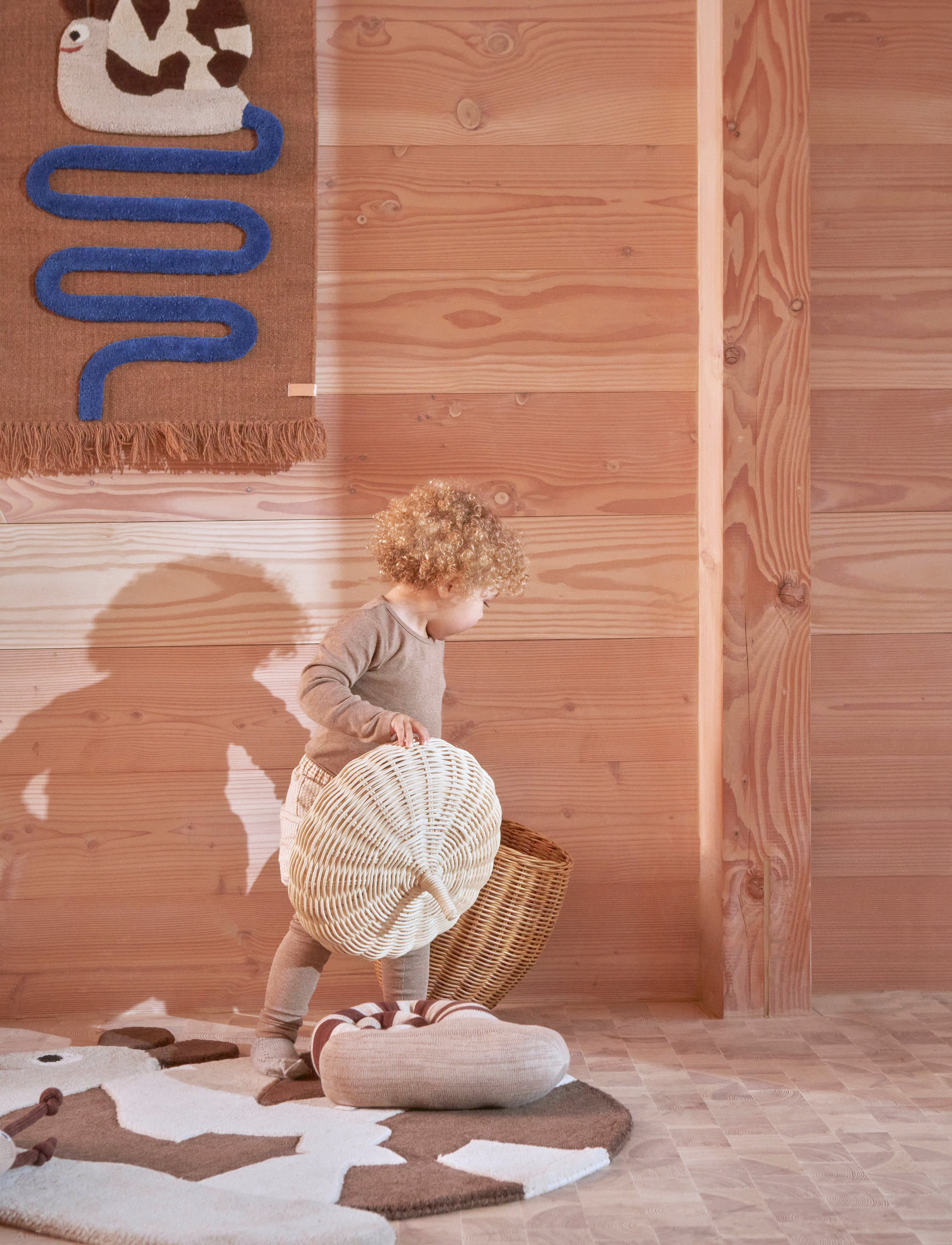 OYOY MINI Sally Snail On The Way Wall Rug, One Size, Kids Decor, Mehrfarbig/gemustert - Decors, Kinder
