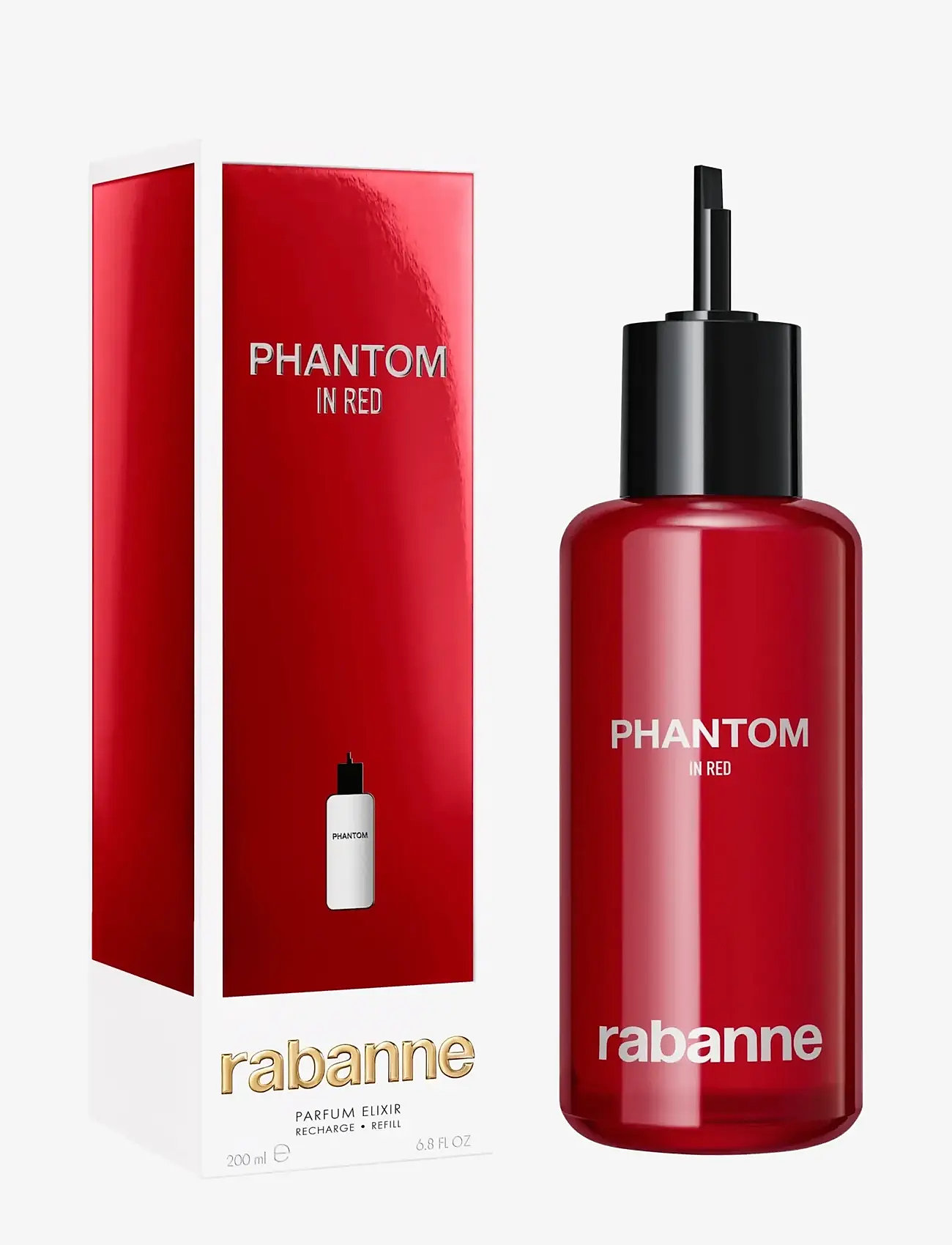 Rabanne - Phantom In Red Parfum Elixir Refill 200 ml - til ham  - clear - 1