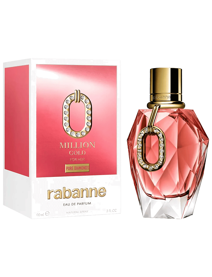 Rabanne - Million Gold For Her Pure Diamonds Eau de Parfum 90 ml - redo för date night - clear - 1