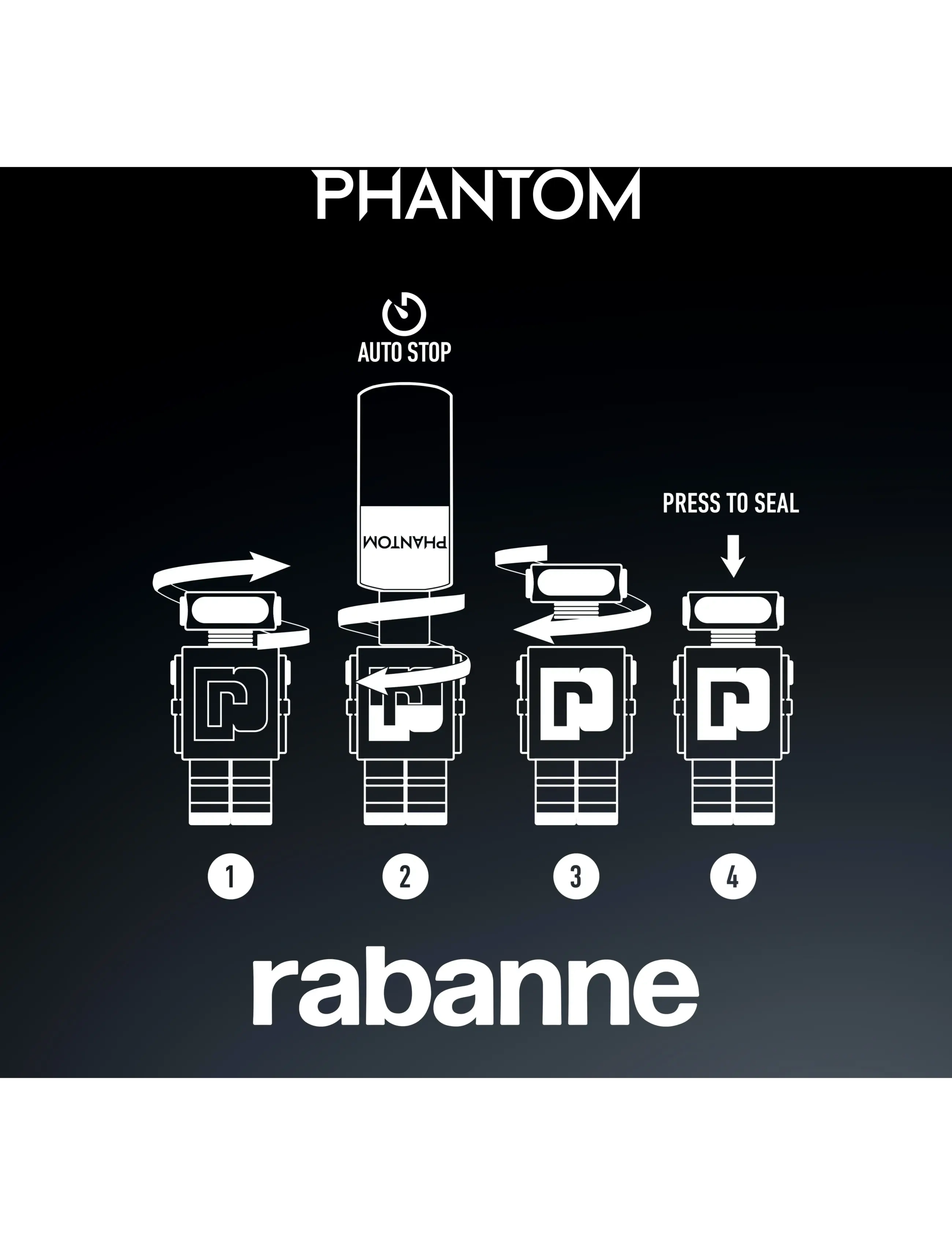 Rabanne - Phantom Eau de toilette refill 200 ML - clear - 3