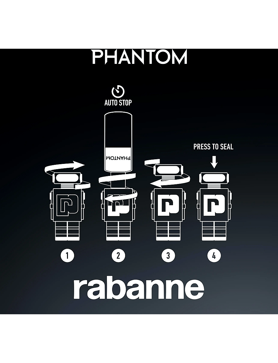 Rabanne - Phantom Eau de toilette refill 200 ML - clear - 3