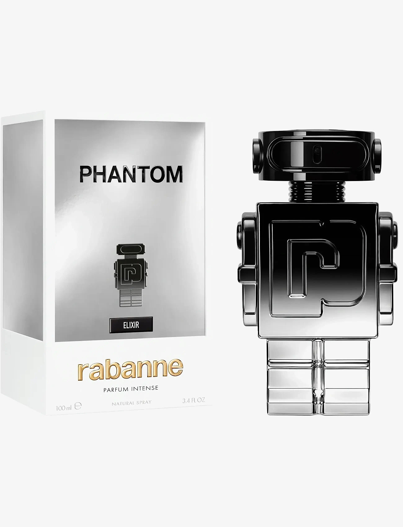 Rabanne - Phantom Black Elixir Parfum 100.00 ML - til ham  - clear - 1