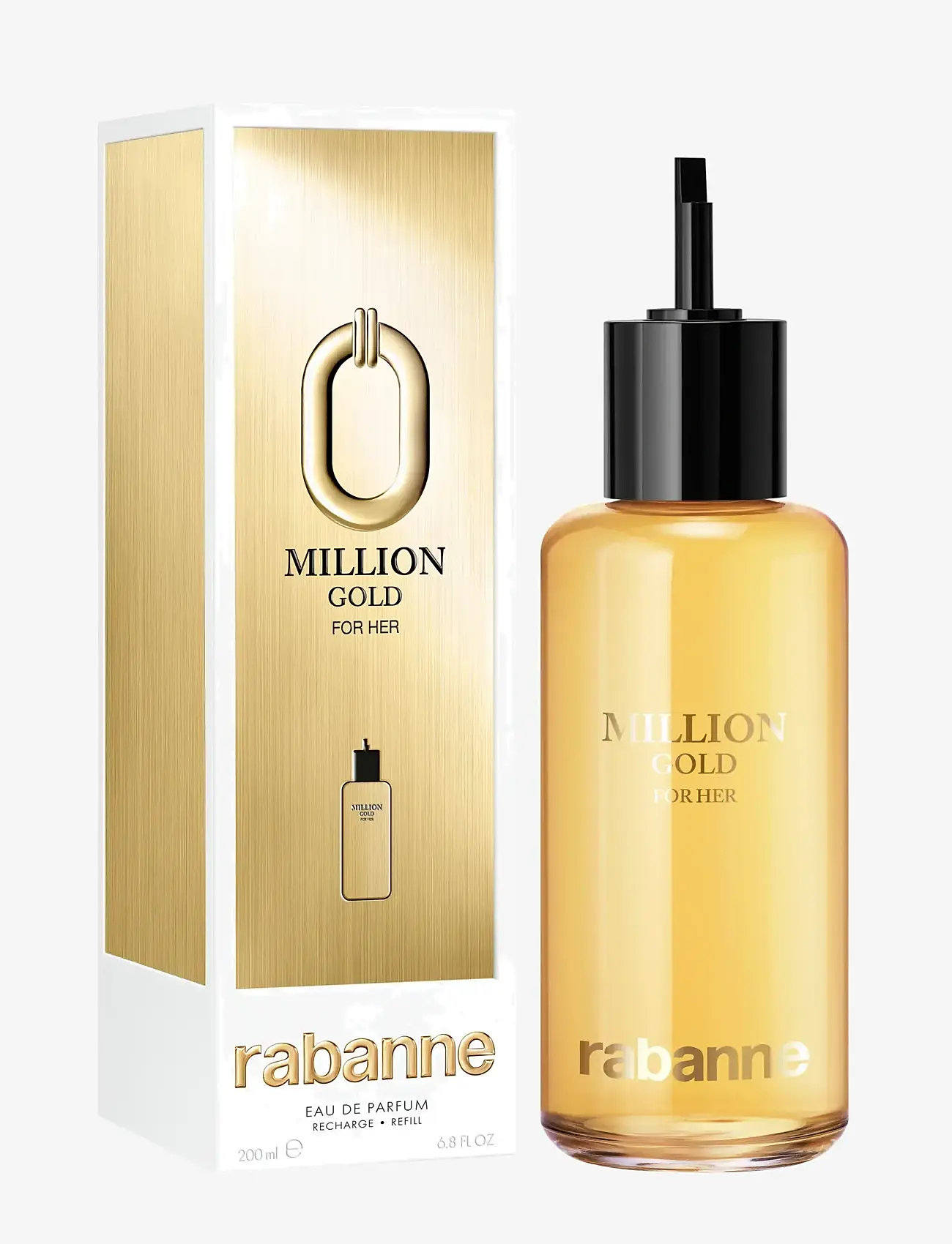 Rabanne - Million Gold For Her Eau de Parfum Refill 200 ml - til hende  - clear - 2