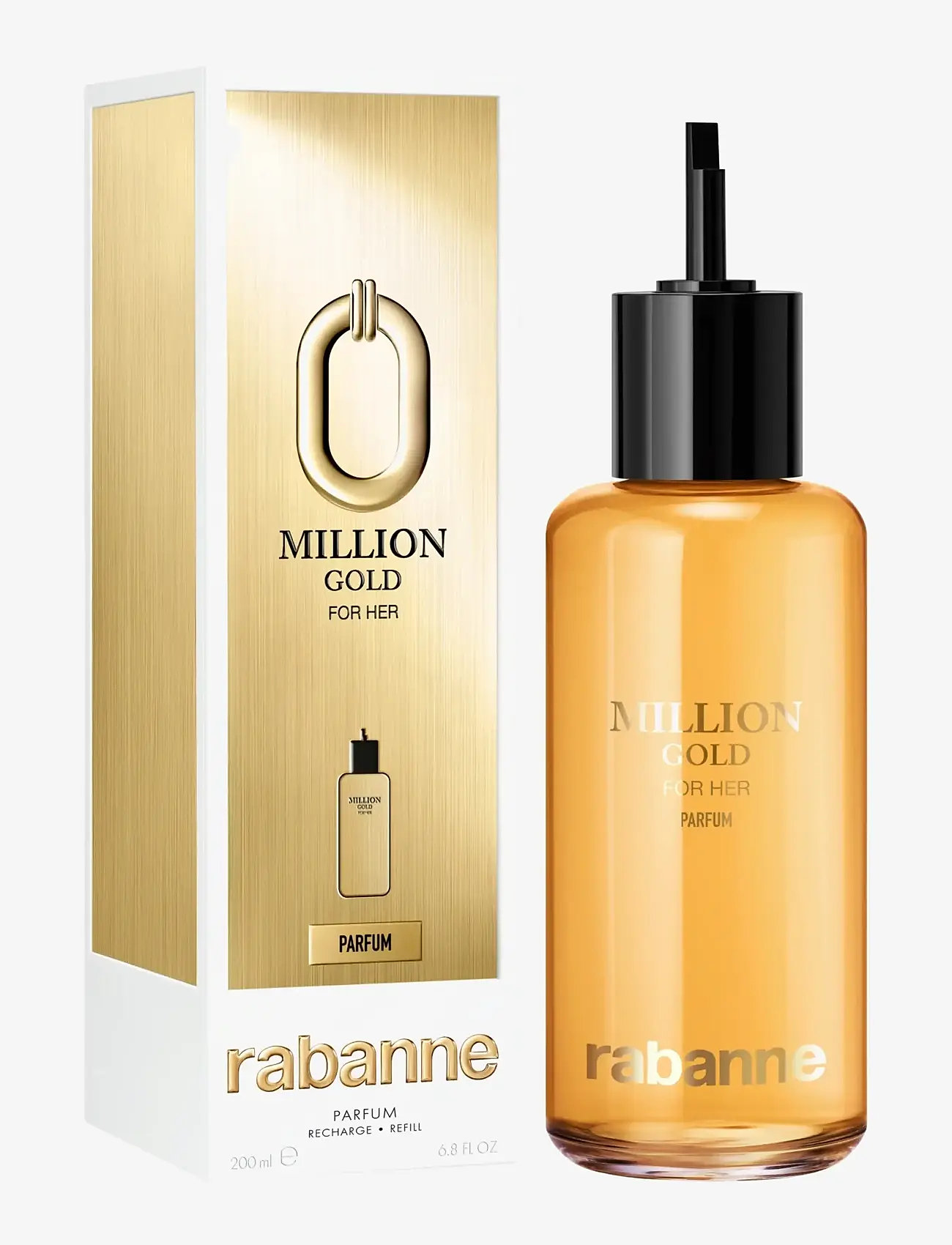 Rabanne - Million Gold For Her Parfum Refill 200 ml - parfym - clear - 2