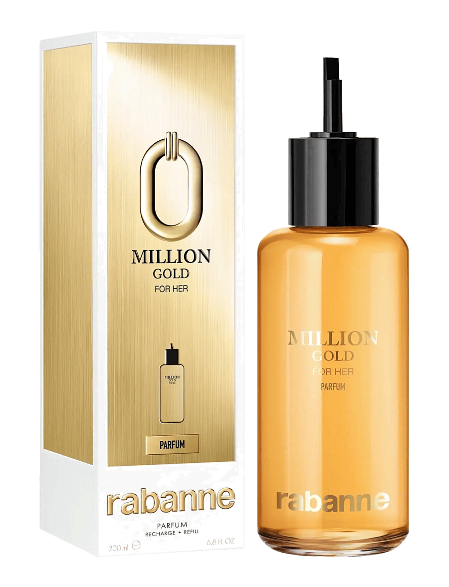 Rabanne - Million Gold For Her Parfum Refill 200 ml - till henne - clear - 2