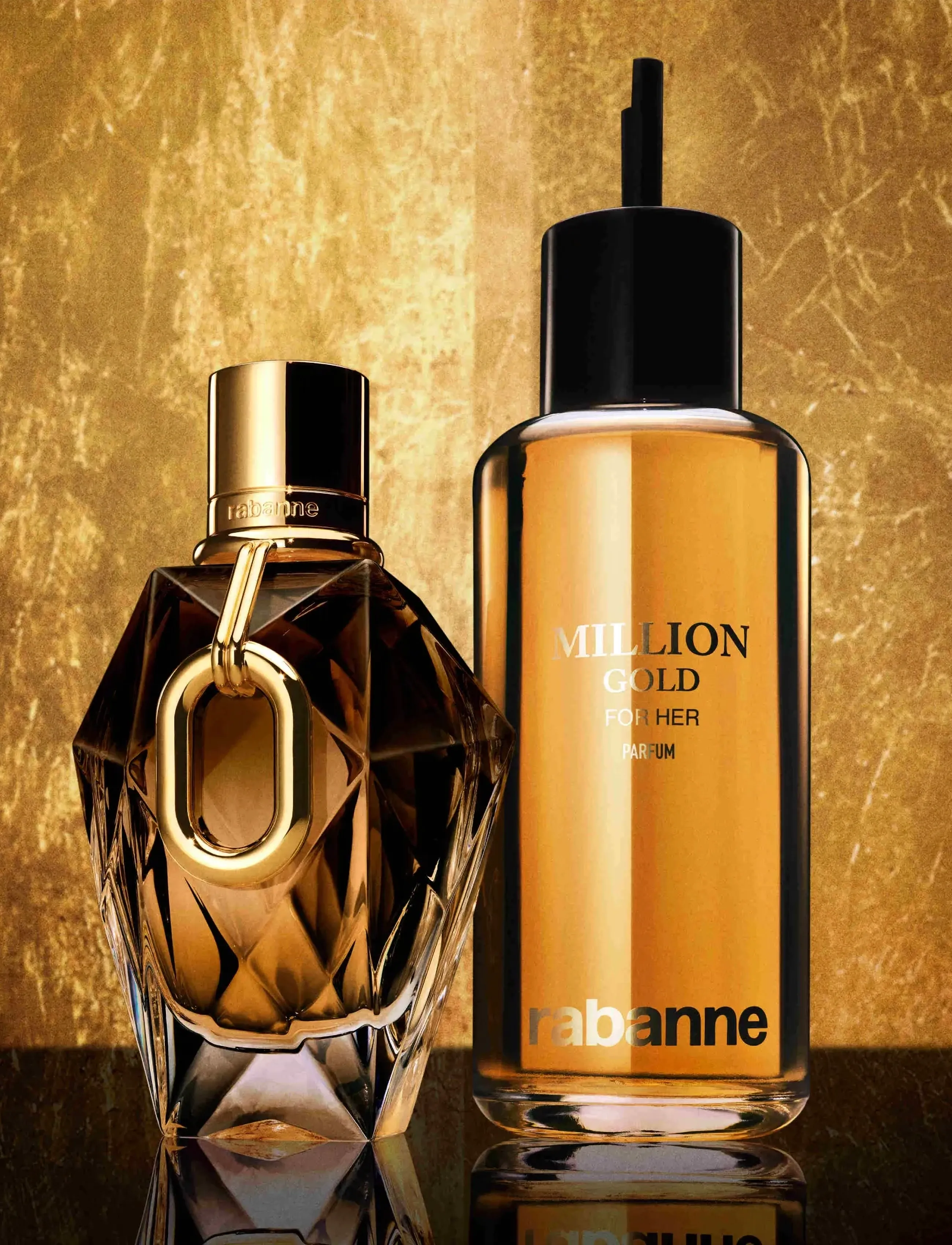 Rabanne Million Gold For Her Parfum Refill 200 ml, 200 ml, Nude, Perfume > Parfum, Dame