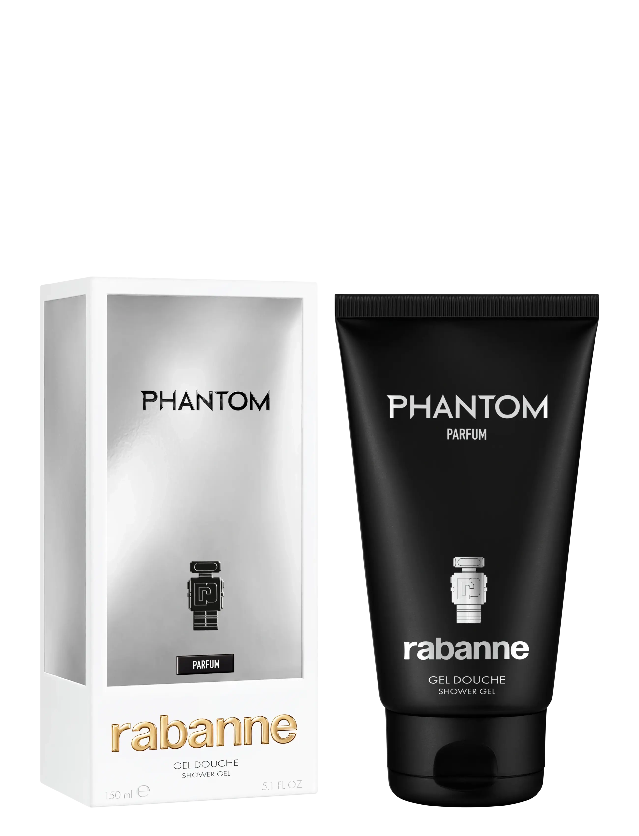 Rabanne - Phantom Parfum Gel Douche Shower Gel 150 ml - shower gels - clear - 1
