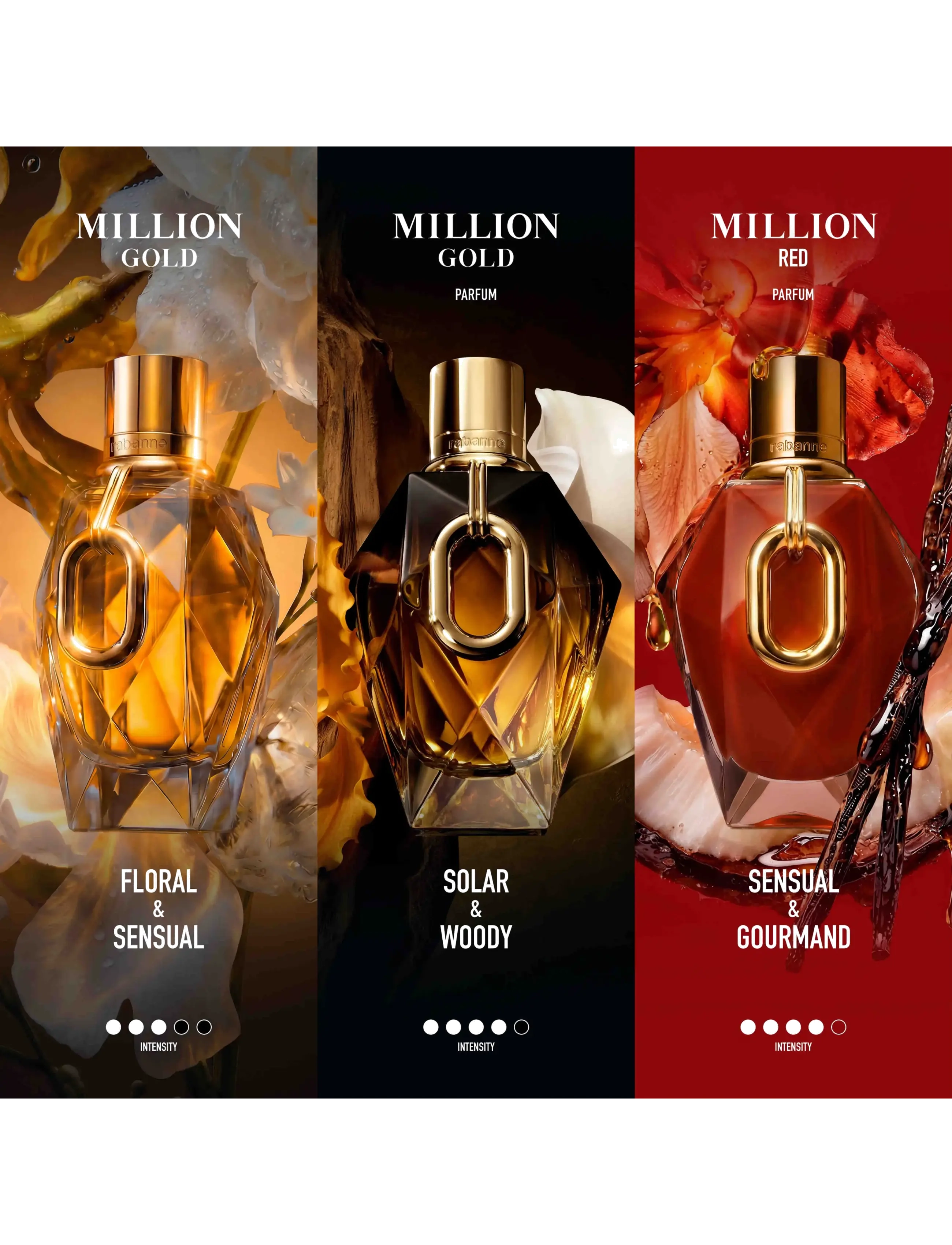 Rabanne - Million Red For Her Parfum Ceramic Refill 90 ml - bliv klar til date night - clear - 3