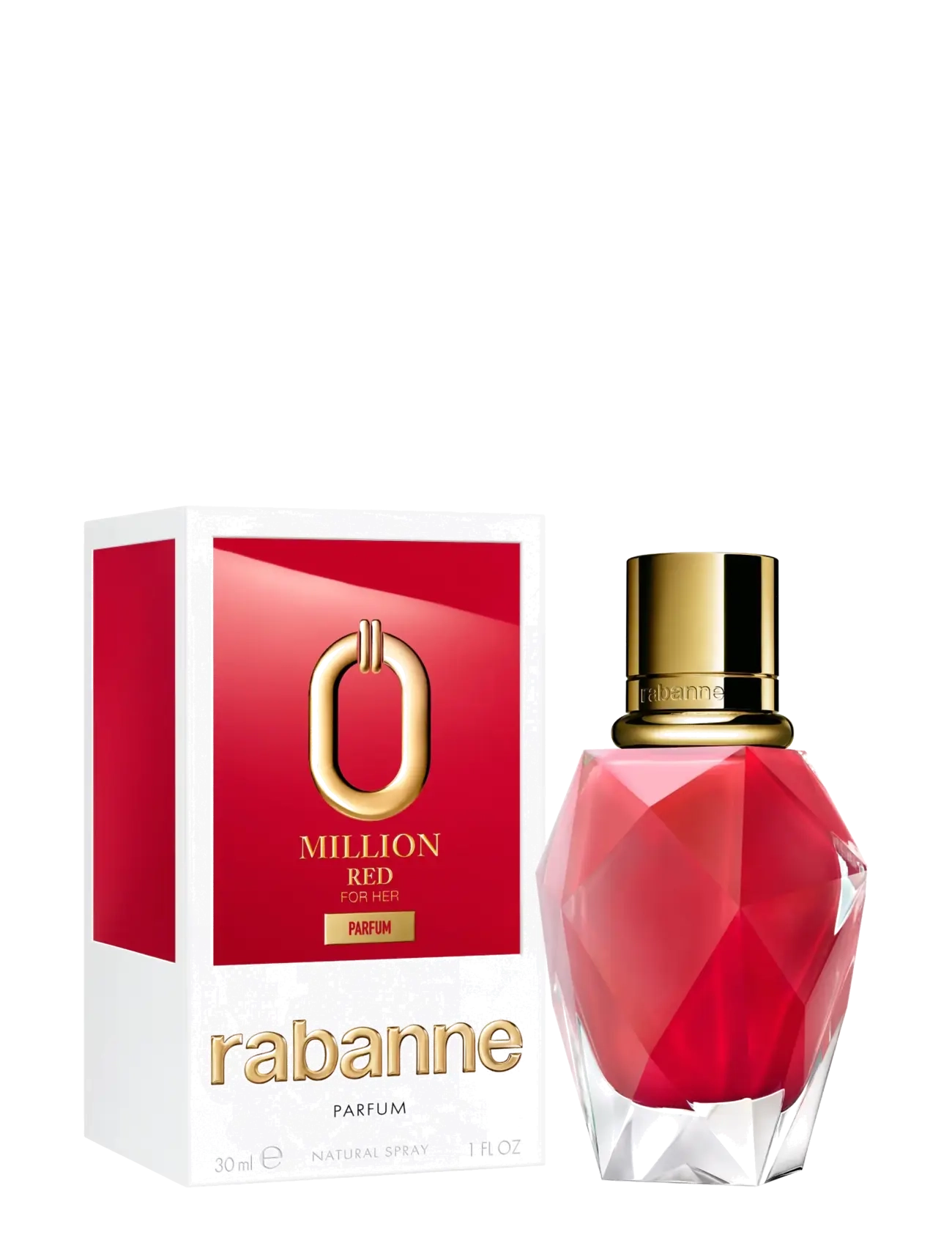 Rabanne - Million Red For Her Parfum Ceramic Refill 30 ml - bliv klar til date night - clear - 1