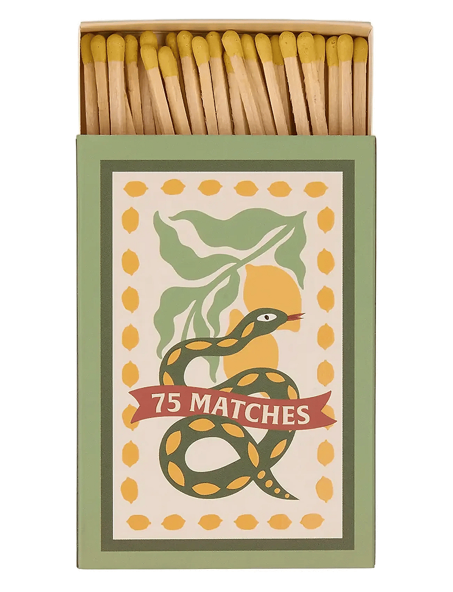 Paddywax - Adopo Boxed Matches Snake Yellow - beleuchtungszubehör - multicolored - 1