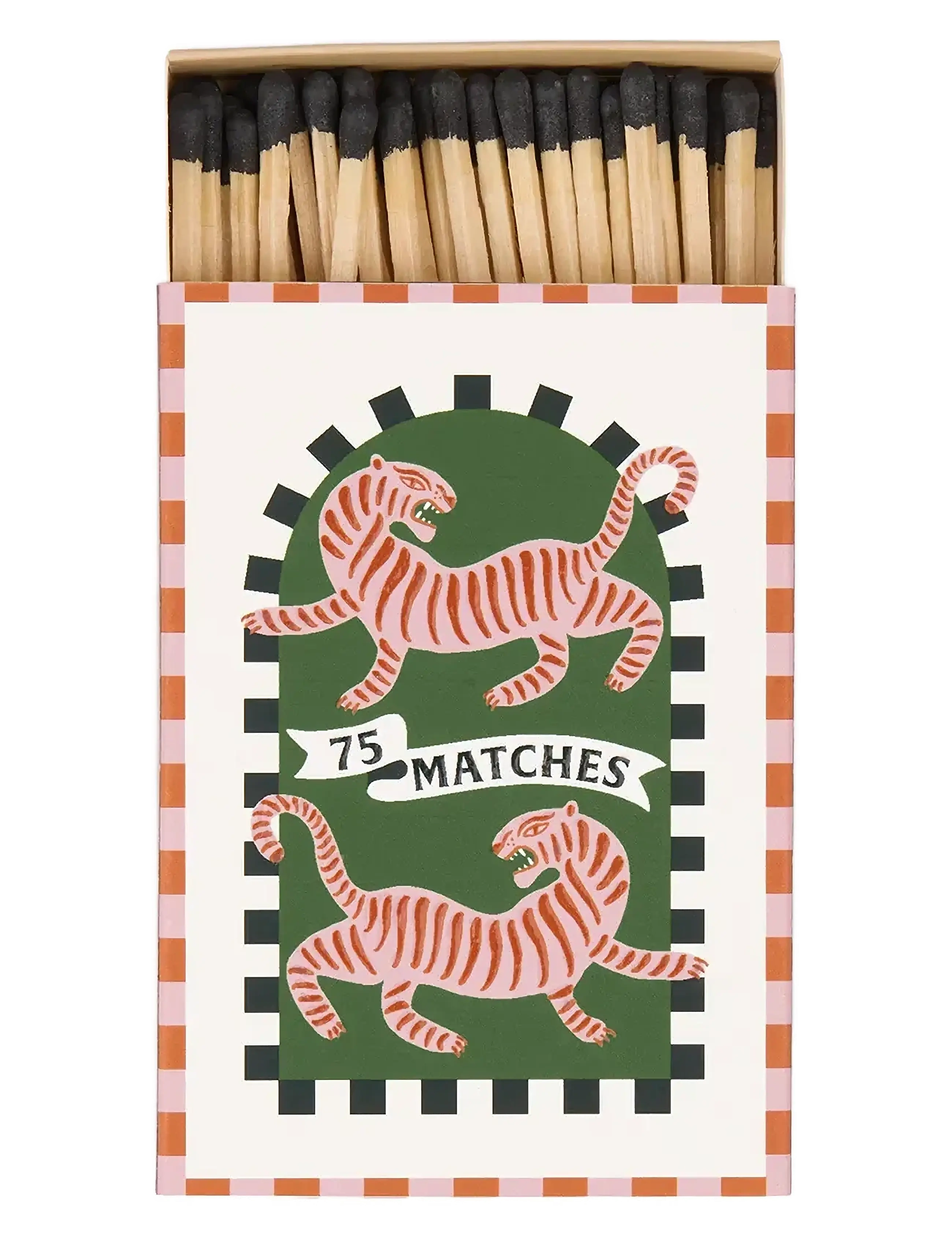 Paddywax Adopo Boxed Matches Tiger Black - Red - 9.6X5X2CM