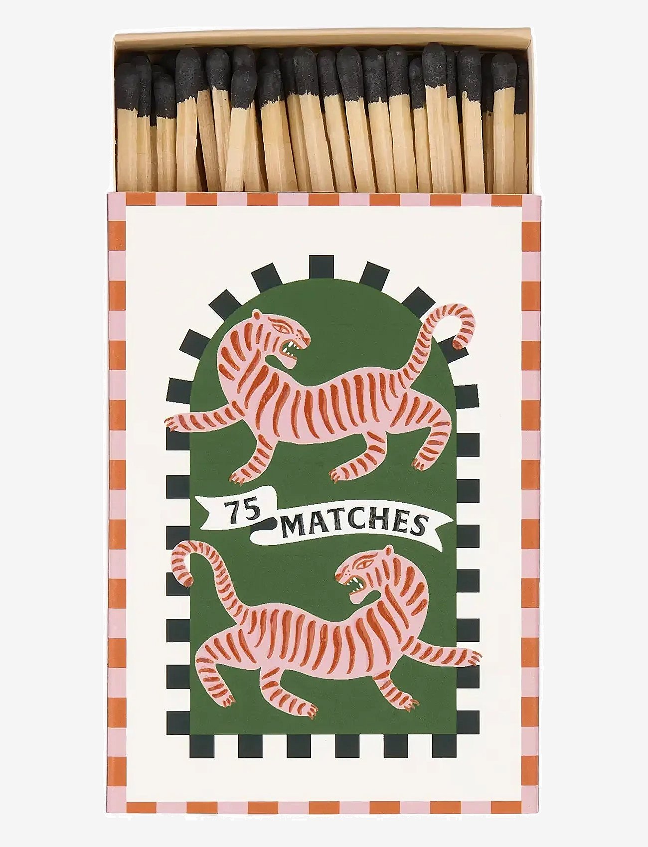 Paddywax Adopo Boxed Matches Tiger Black - Red - 9.6X5X2CM