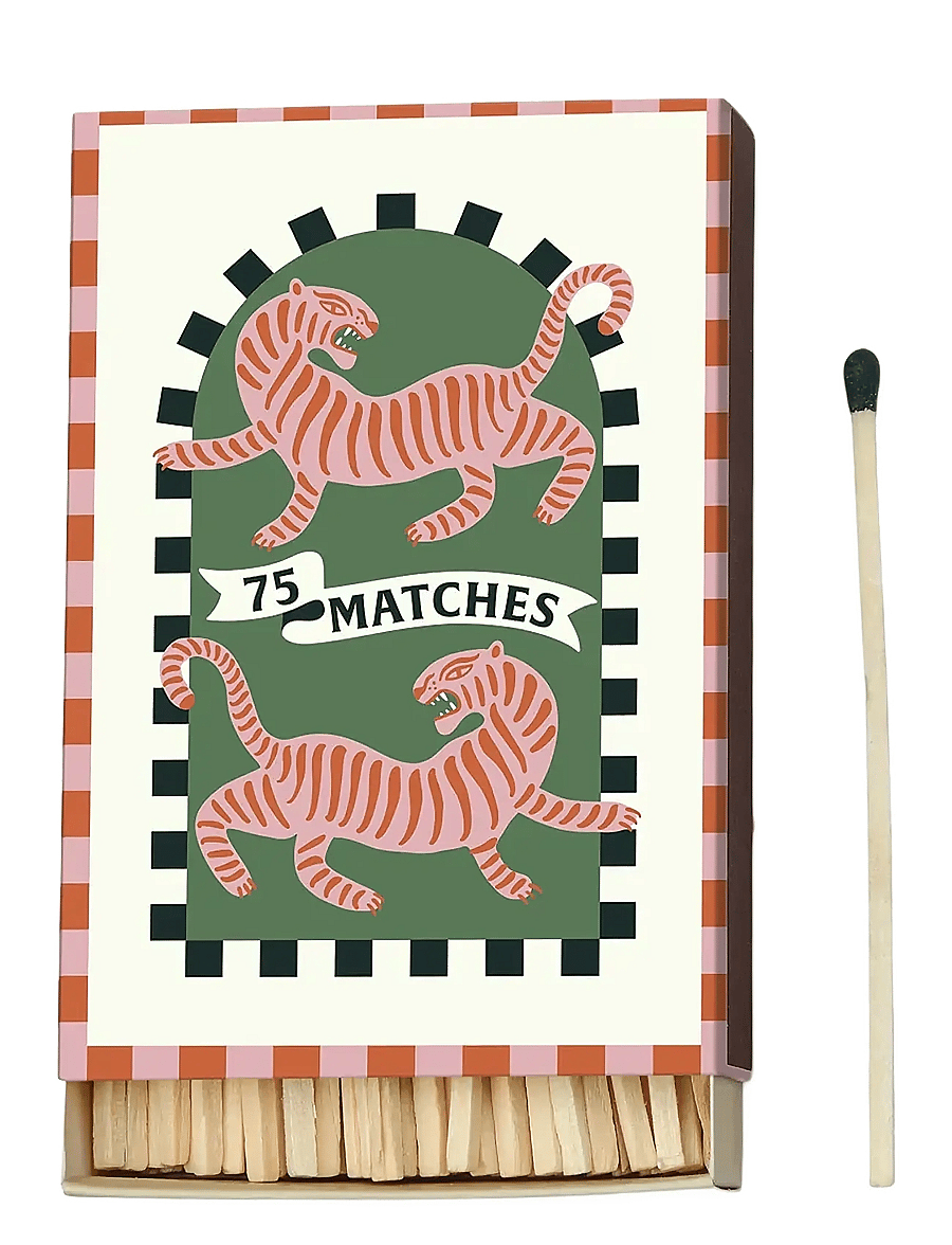 Paddywax - Adopo Boxed Matches Tiger Black - multicolored - 1
