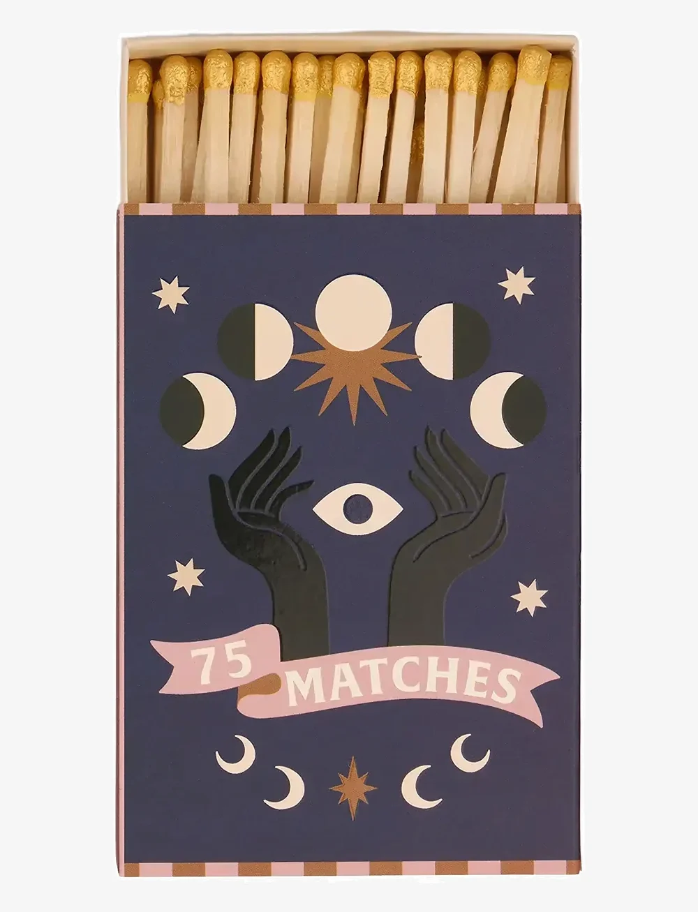 Paddywax - Adopo Boxed Matches Moon Gold - accessoires d'éclairage - dark blue - 0