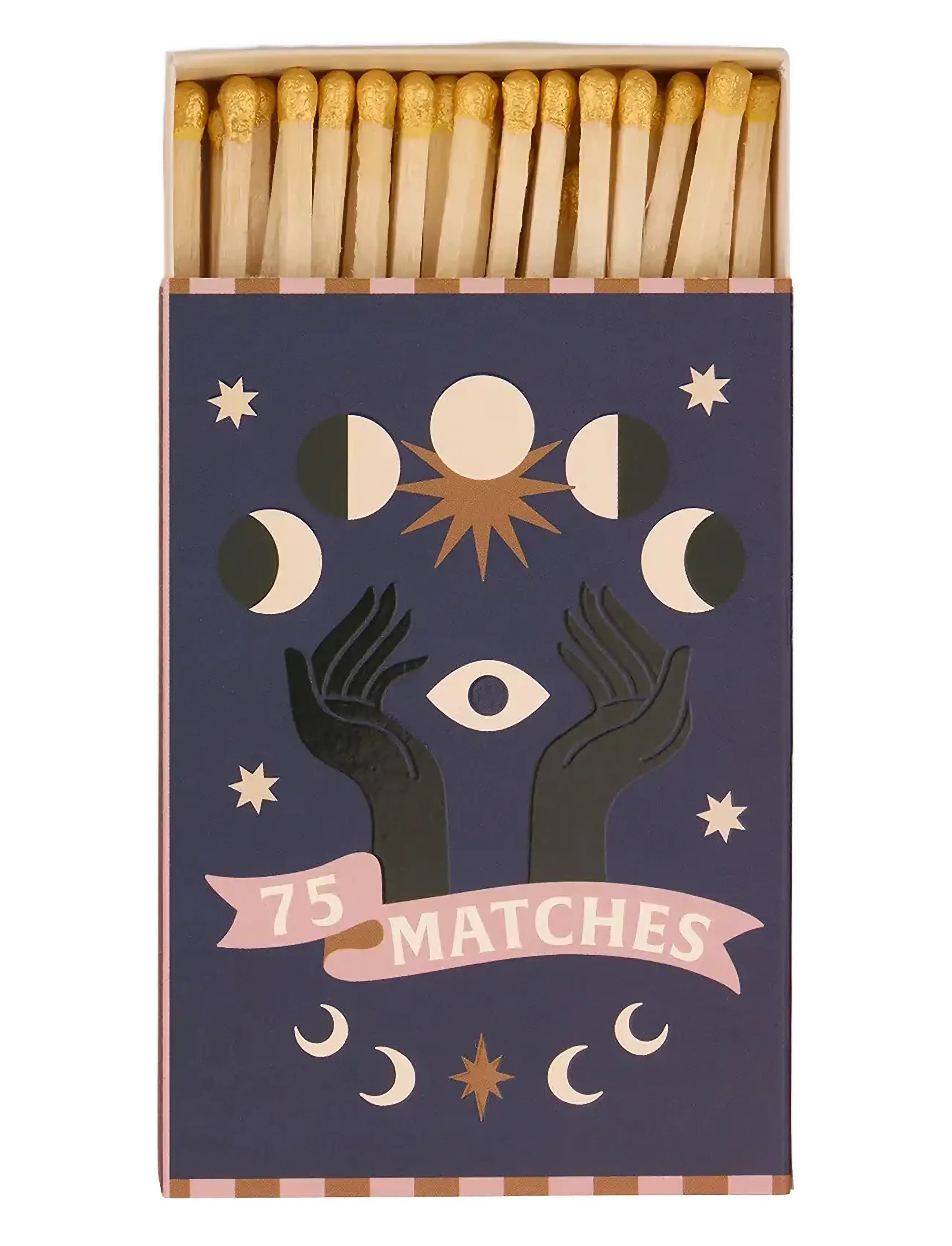 Paddywax Adopo Boxed Matches Moon Gold - Valgustustarvikud - DARK BLUE / navy