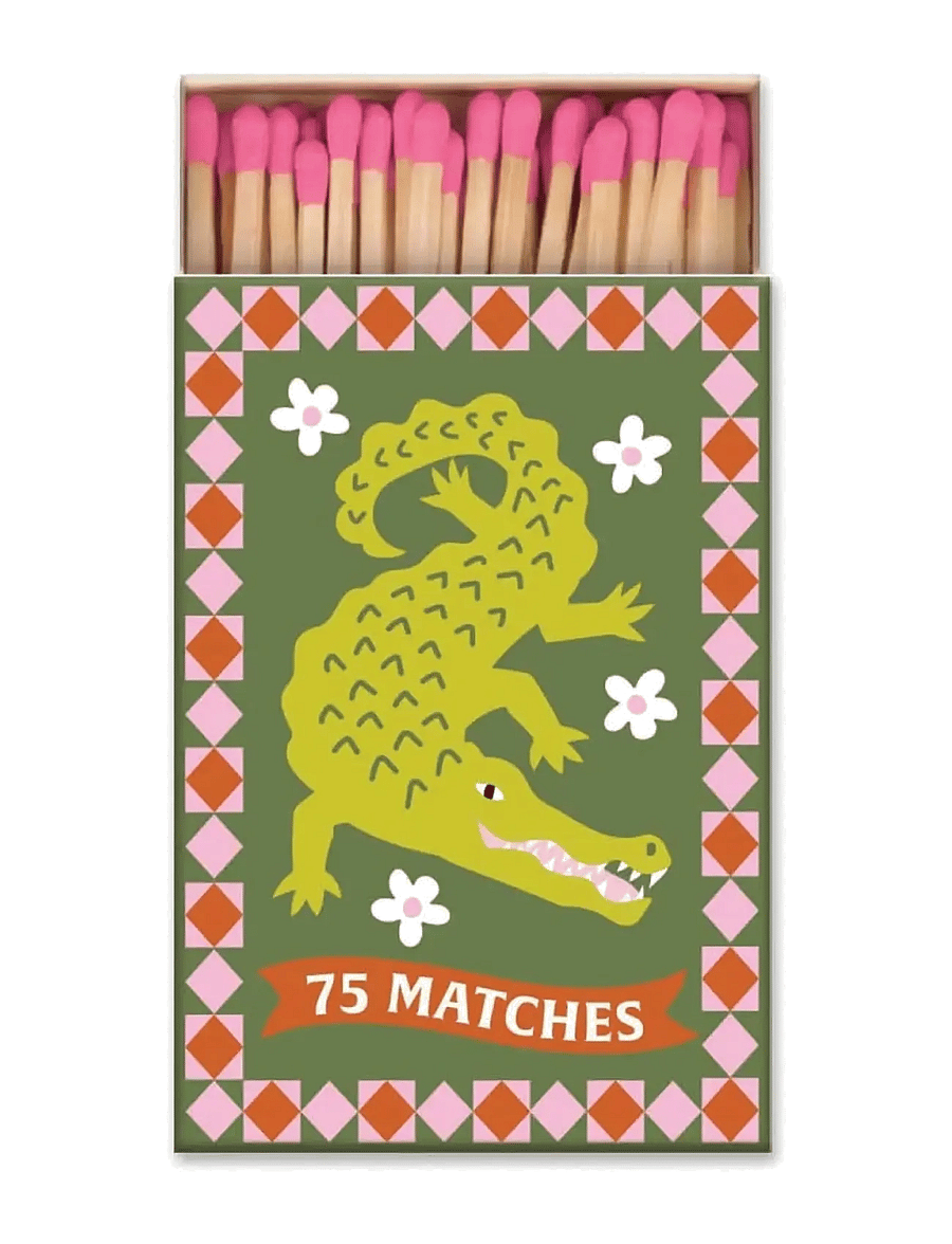 Paddywax - Tändstickor A Dopos Krokodil Rosa - 75 tändstickor (9,6) - beleuchtungszubehör - pink - 0