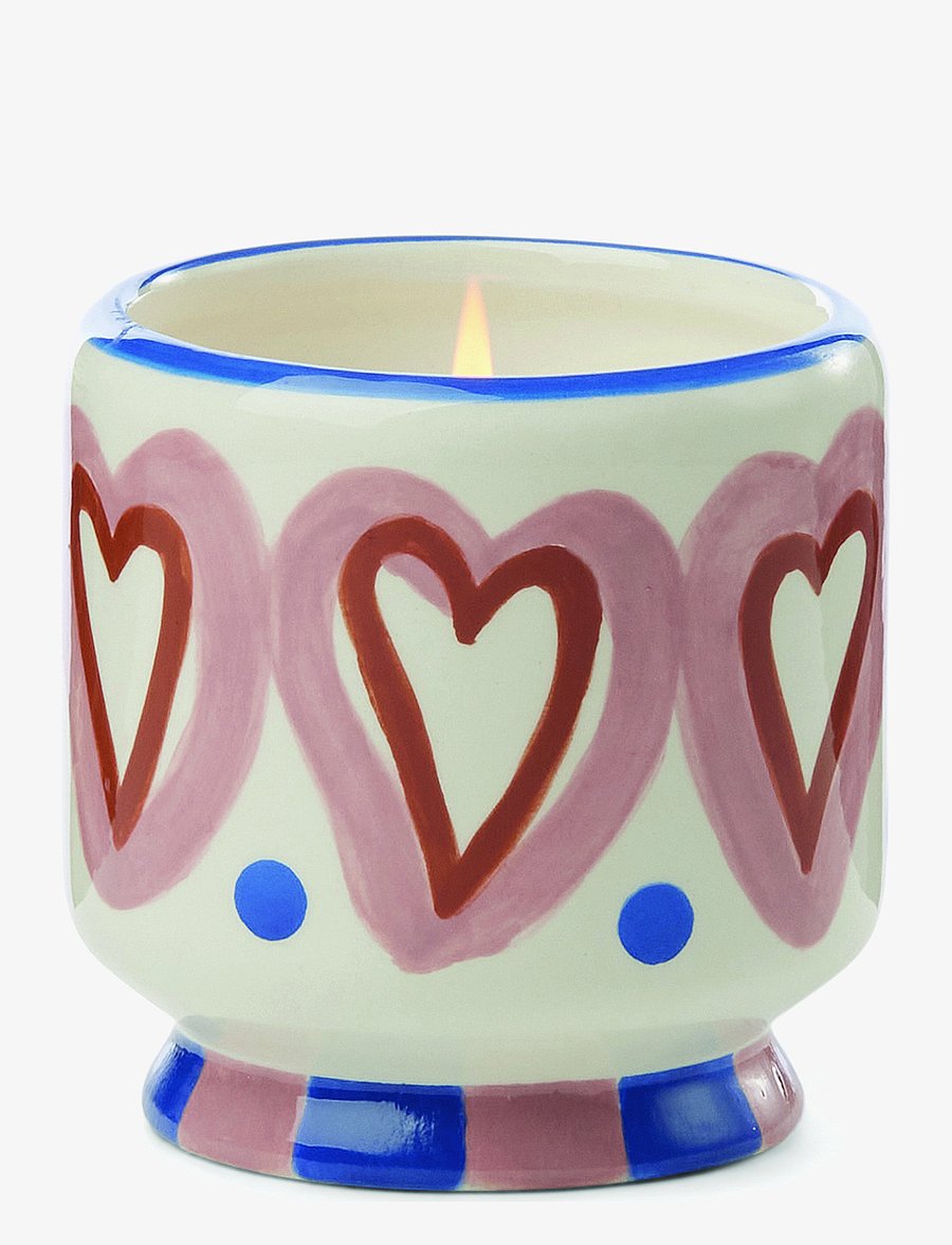 Paddywax - Adopo 8 oz./226g Hearts Ceramic Candle - Rosewood Vanilla Boxed - brown - 1