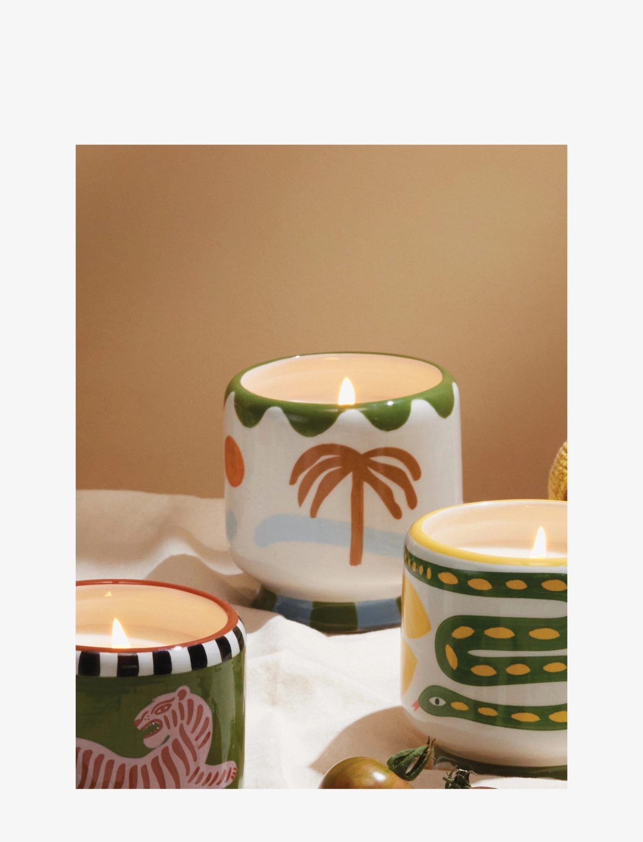 Paddywax - Adopo 8 oz./226g Palm Tree Ceramic Candle - Lush Palms Boxed - brown - 3