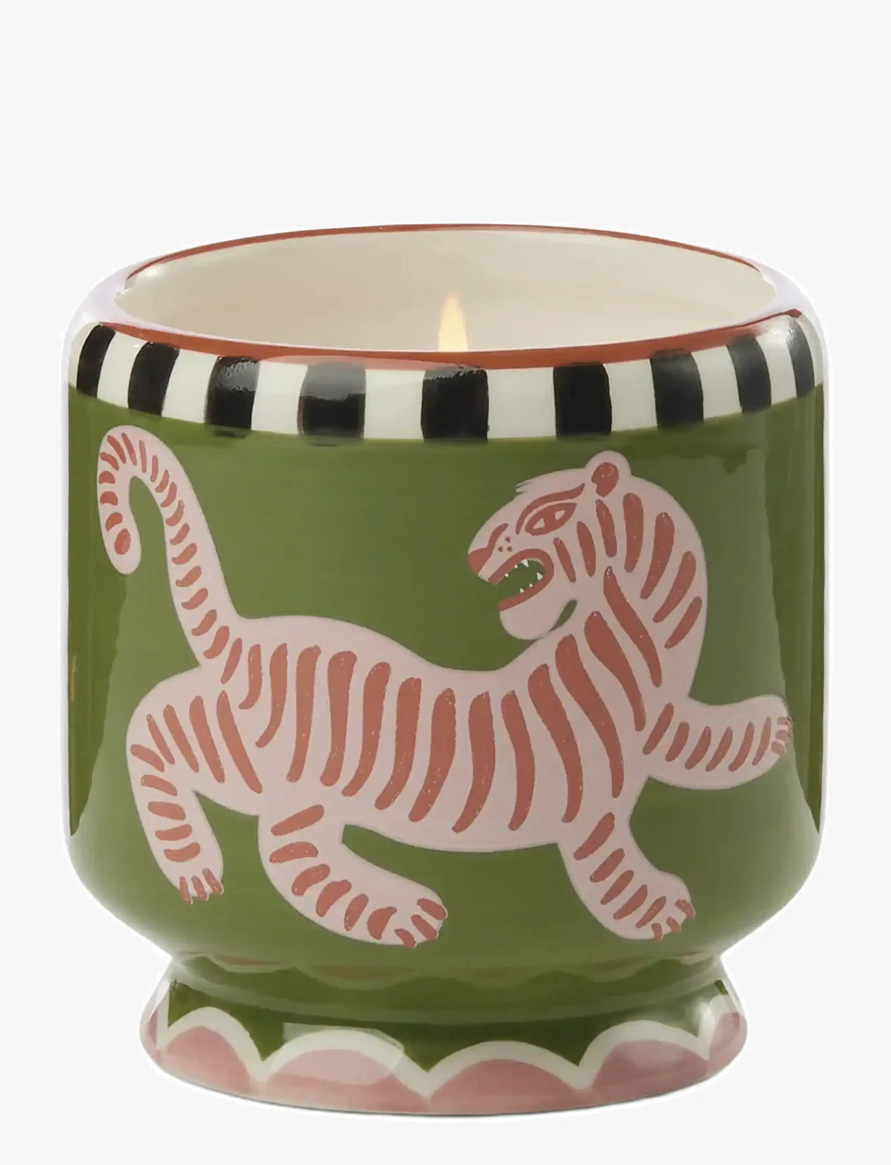 Paddywax - Adopo Tiger Ceramic Candle - Black Cedar & Fig Boxed - nach preis einkaufen - green - 2