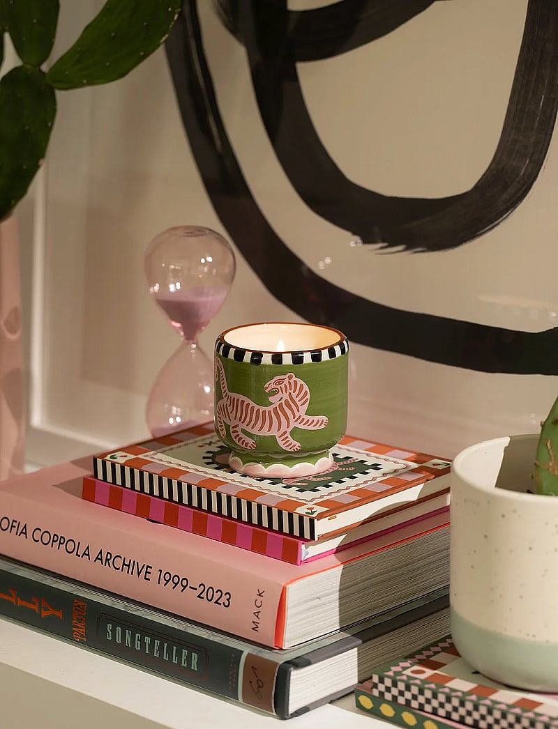 Paddywax - Adopo Tiger Ceramic Candle - Black Cedar & Fig Boxed - nach preis einkaufen - green - 3