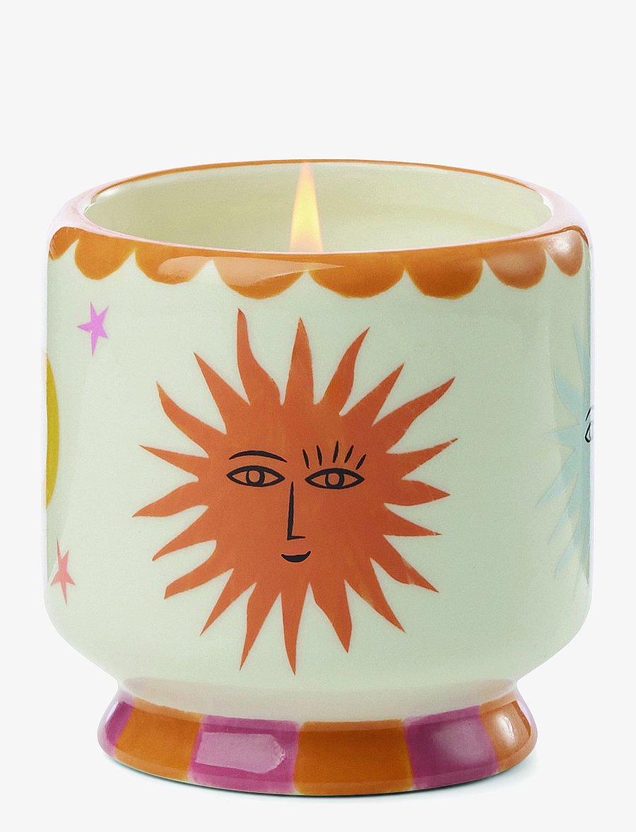 Paddywax - Adopo 8 oz./226g Sun Ceramic W/ Warning Label & Dustcover - Orange Blossom Boxed - brown - 1