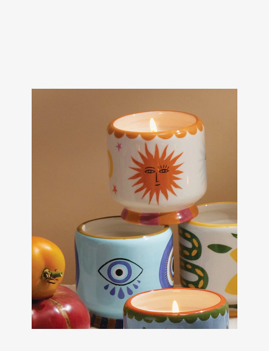 Paddywax - Adopo 8 oz./226g Sun Ceramic W/ Warning Label & Dustcover - Orange Blossom Boxed - brown - 3