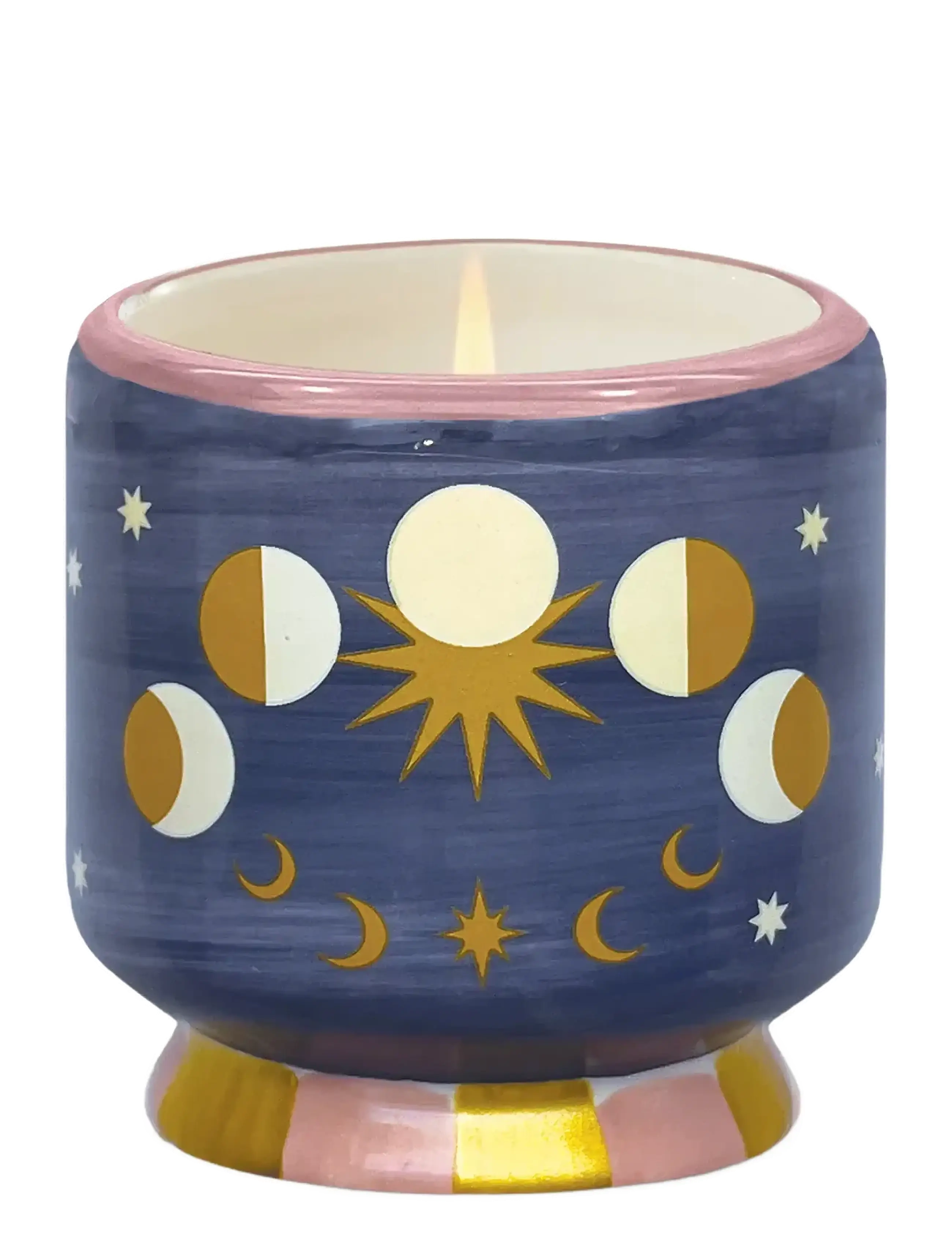 Paddywax - Duftlys Adopo, Månefaser, Jasmin & Rose - dark blue - 2