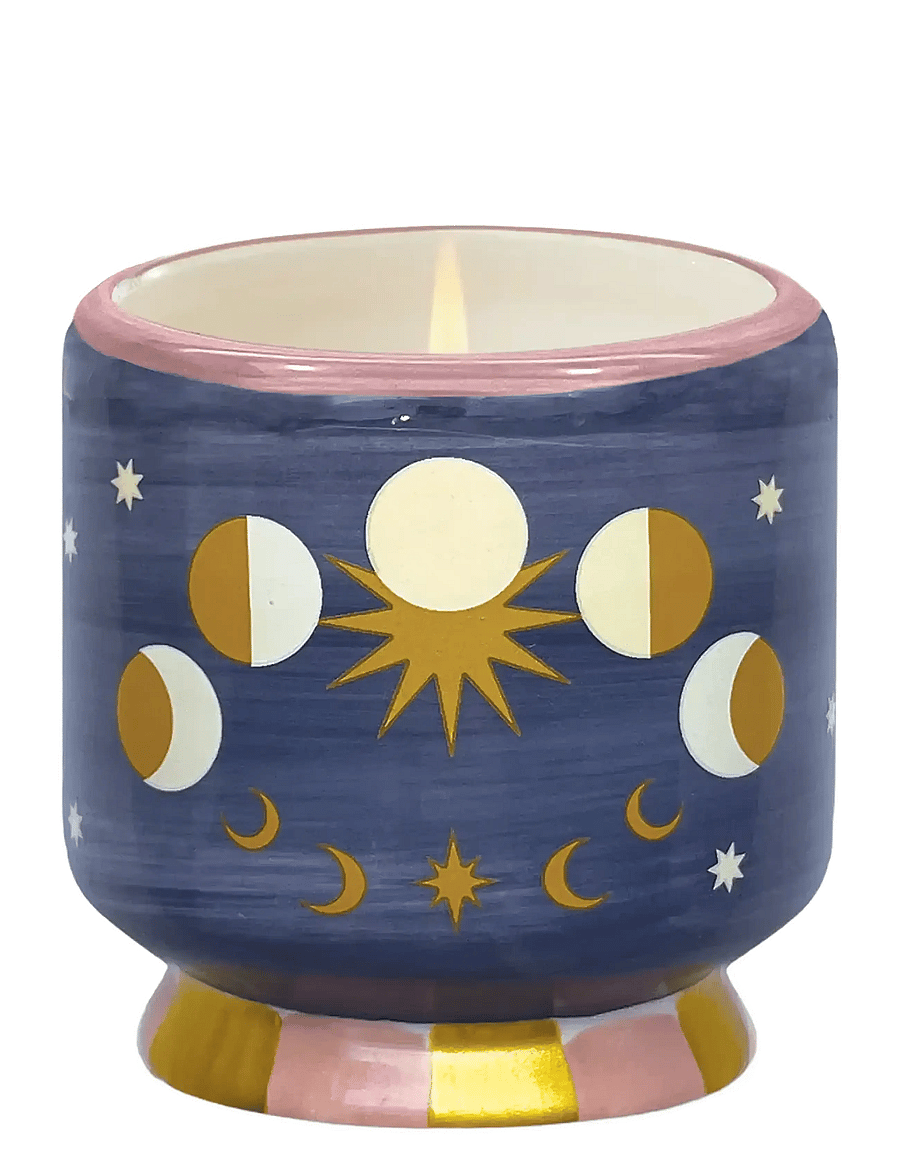 Paddywax - Adopo Moon Phases Ceramic Candle - Jasmine & Rose Boxed - dark blue - 2
